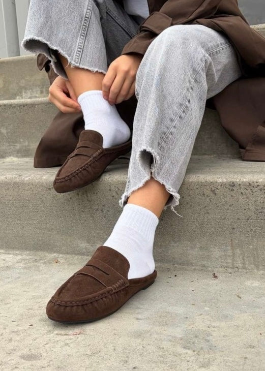 Hot Row Chocolate Mule Loafers