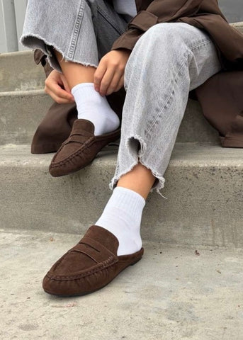 Hot Row Chocolate Mule Loafers