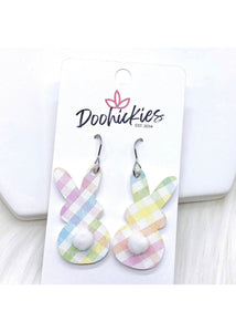 New Acrylic Pastel Bunny Tails -Earrings: Smalll