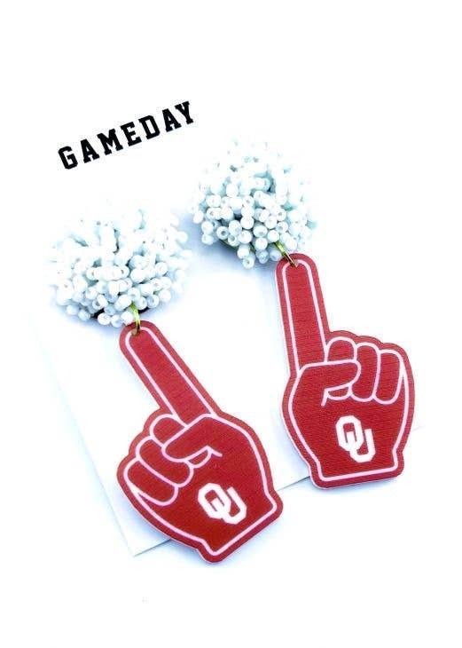 Oklahoma OU Sooners #1 Earrings