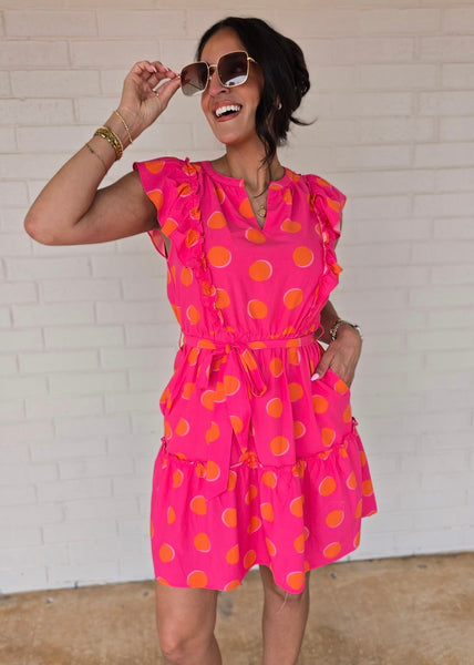 The Beat Goes On Polka Dot Dress