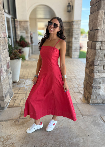 Powerful Love Red Maxi Dress