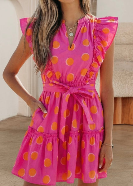 The Beat Goes On Polka Dot Dress