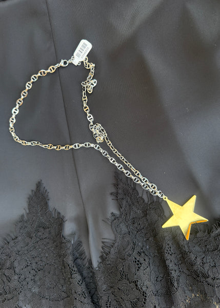 XL Star Necklace - Silver/Gold