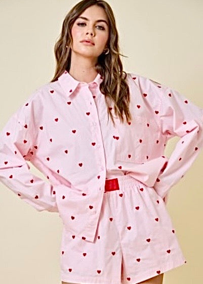 Lasting Love Pink Hearted Boxer Shorts