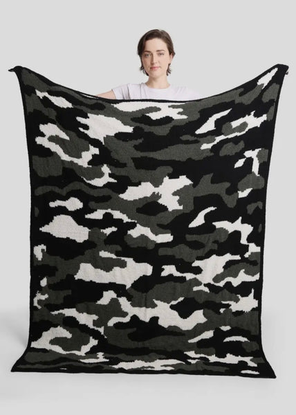 Luxury Soft Camo Print Throw Blanket