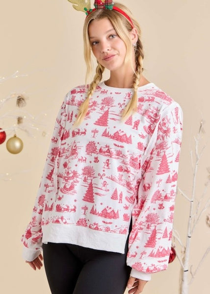 Christmas Wonderland Oversized Sweatshirt