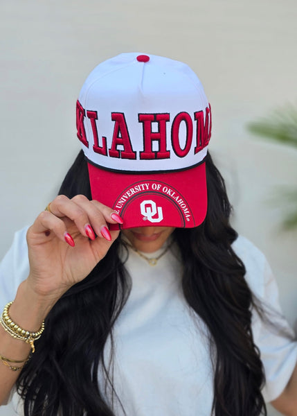 OKLAHOMA 3D Baseball Canvas Baseball Cap