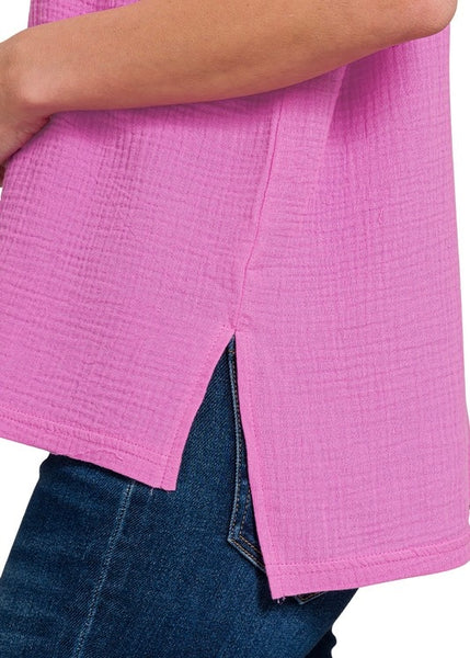 Sweet Sensation Pink Short Sleeve Top