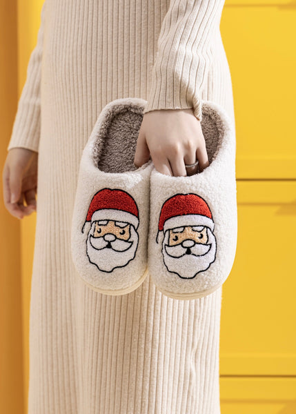 Plush Santa Slippers