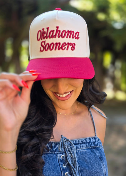 Oklahoma Sooners 3D Canvas Trucker Hat