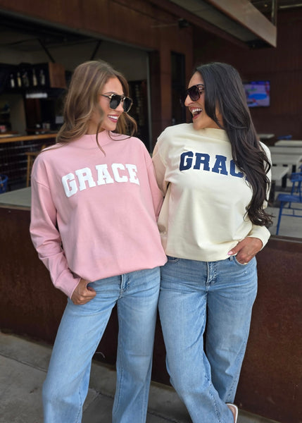 "Grace" Yellow Mock Neck Lightweight Sweatshirt