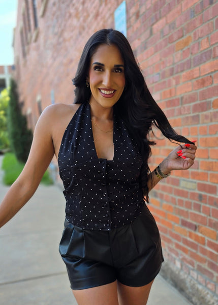 Addicted To You Polka Dot Halter Top
