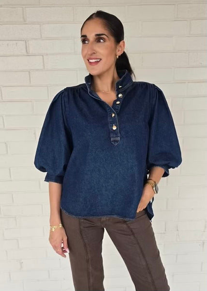 Stay Together Denim Top