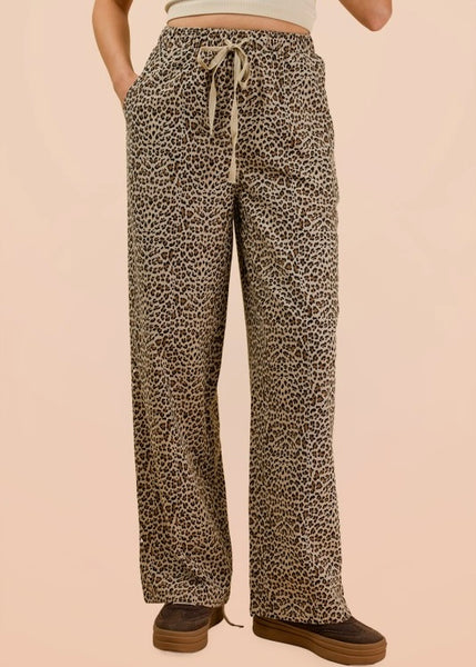Do The Thang Leopard Linen Pant