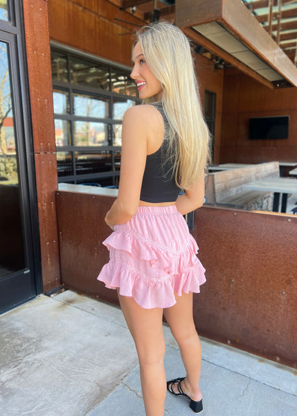 Your Destiny Pink Layered Shorts