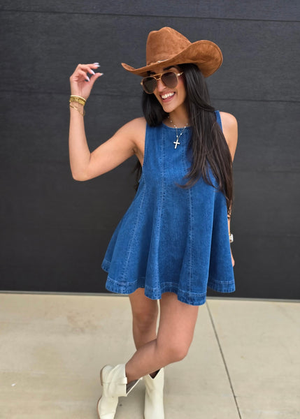 Get On Board 2 Pc Denim Short Set