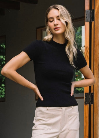 Every Day Is New Black Sweater Top