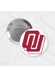 Oklahoma Game Day Button | Throwback Varsity Letters: 2.25”