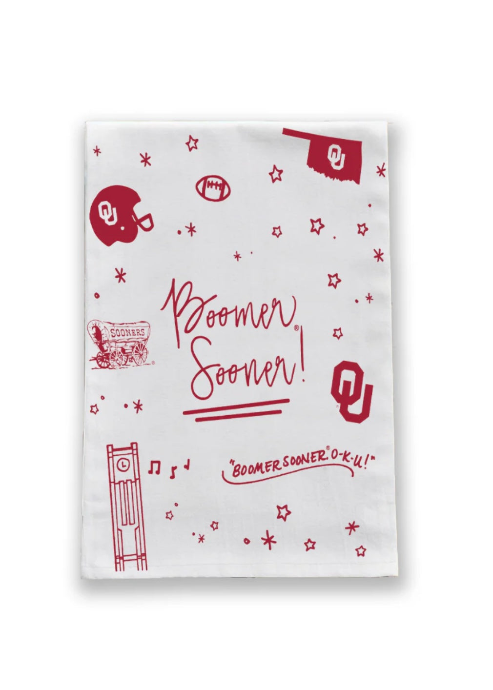 Oklahoma Confetti Tea Towel