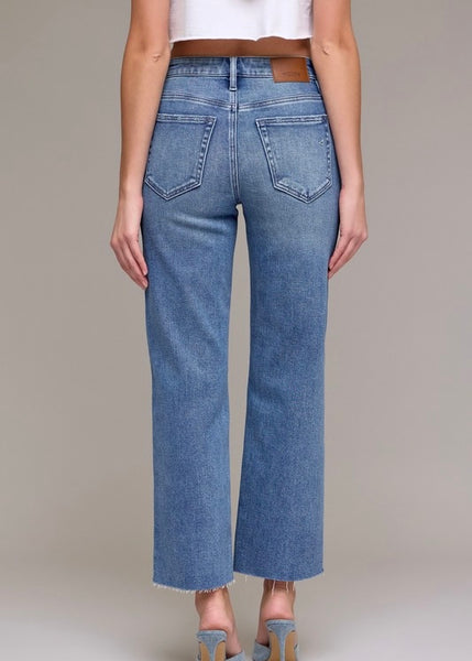Stephanie High Rise Straight Denim