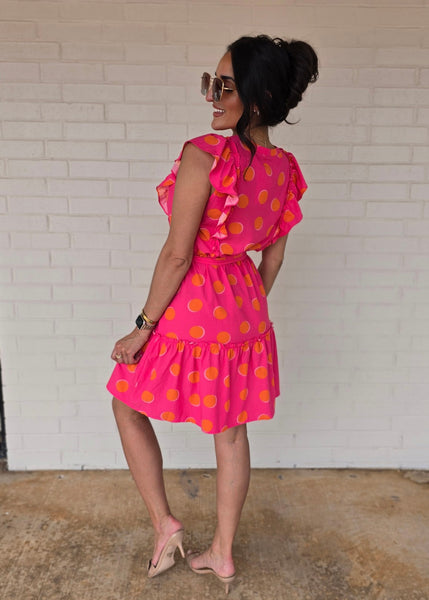 The Beat Goes On Polka Dot Dress