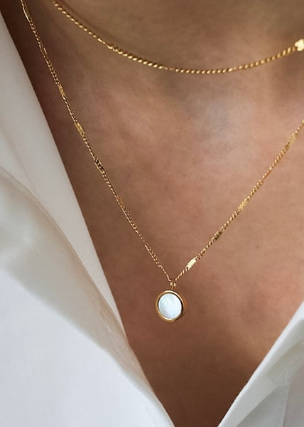 Double Layered charm necklace
