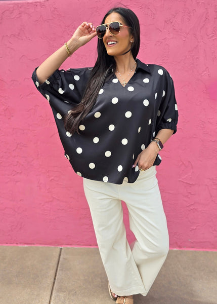 Potentially Pleasing Polka Dot Top