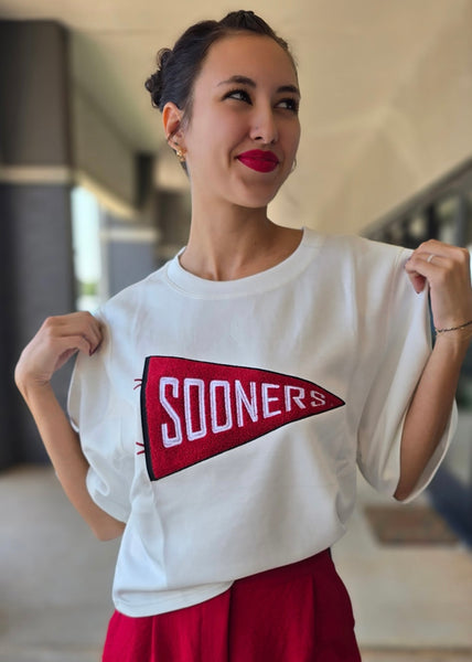 Sooners Chenille Penant Tee