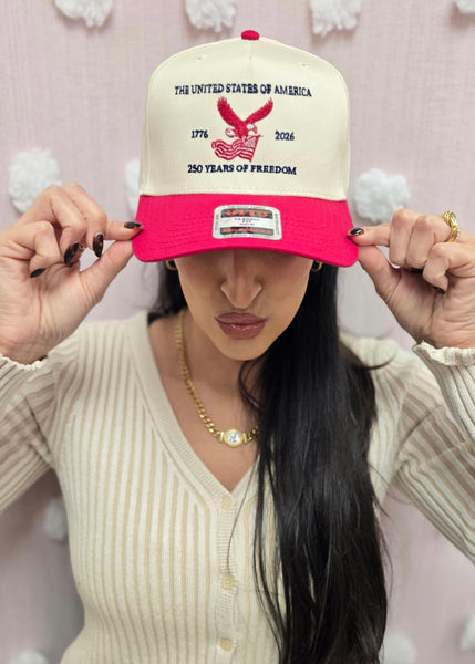 The USA Freedom Canvas Trucker Hat - Red