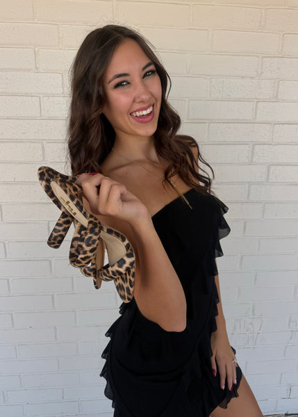 Fedora Leopard Print Heels