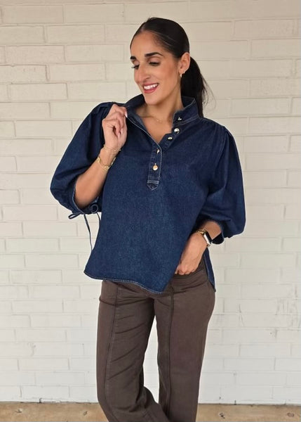 Stay Together Denim Top