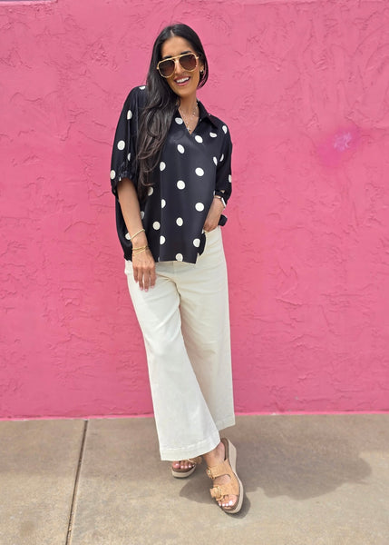 Potentially Pleasing Polka Dot Top