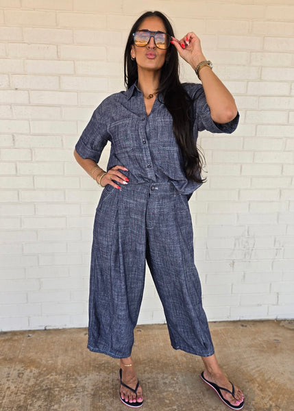 Always Right Linen Barrel Pant