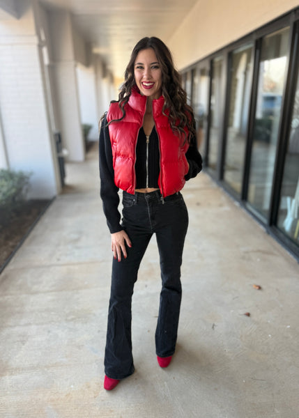 Connected Success Red Puffer Vest