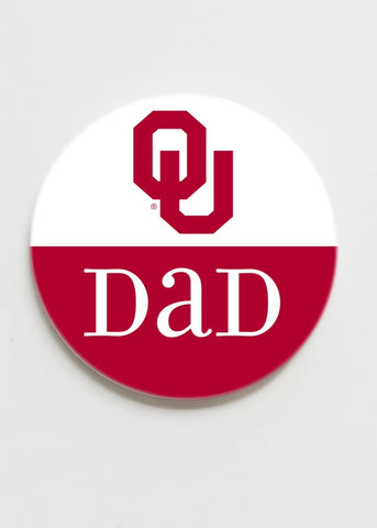 University of Oklahoma Dad Button  - 2.25 inch