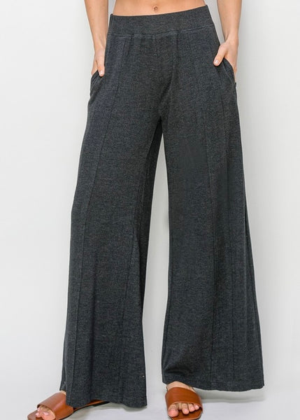 Lounge Love Grey Ultra Soft Wide Leg Pant