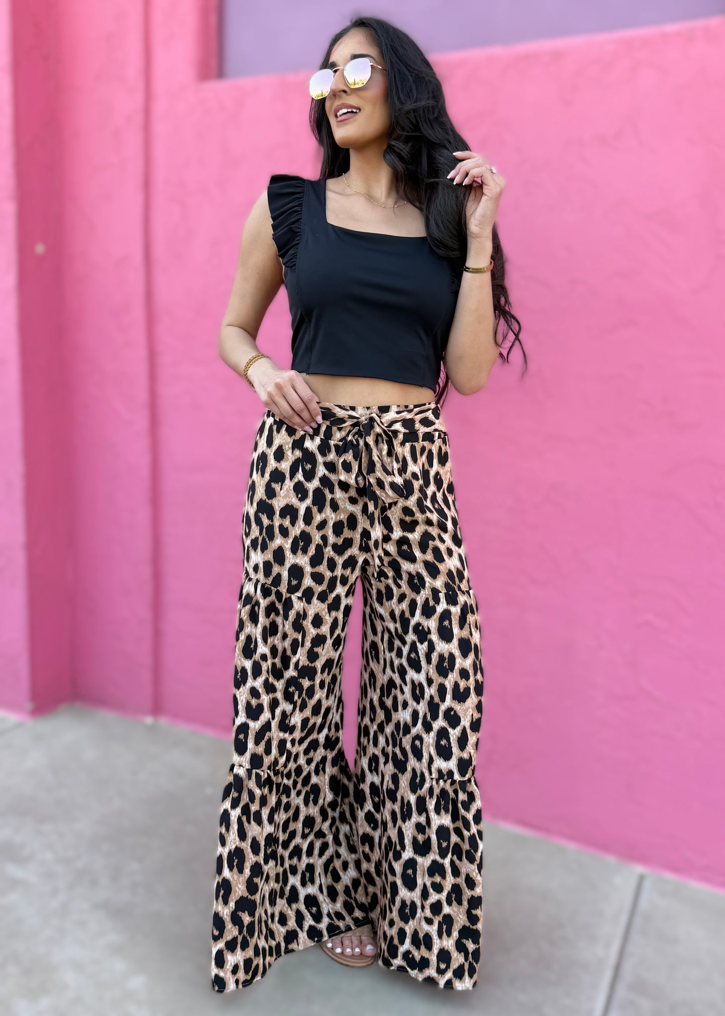 Timeless Tiered Leopard Pants