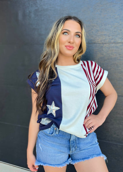 Freedom Reigns Stars & Stripes Top