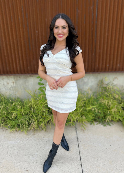 Sweet Dreams Cream Lace Mini Dress