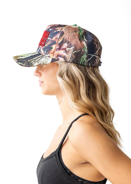 Oklahoma Sooners Camo Canvas Trucker Hat