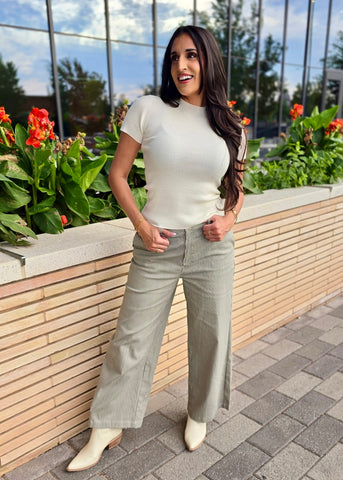 Good Girl Black & White Striped Pant