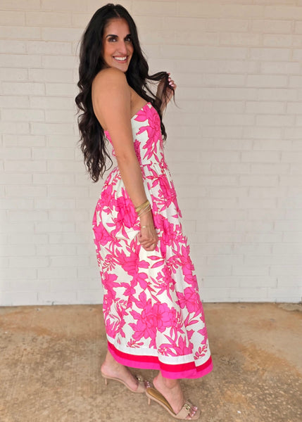 Summertime Progress Pink Maxi Tube Dress