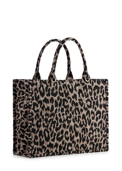 Leo Leopard Tote Purse