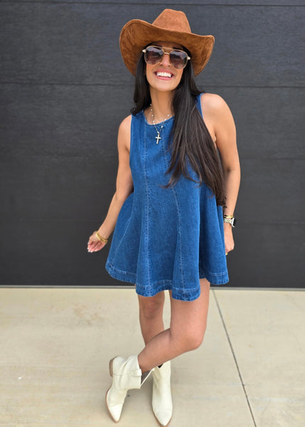 Get On Board 2 Pc Denim Short Set