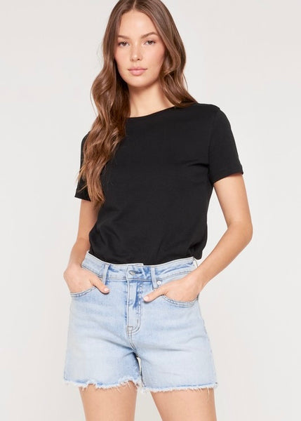 Vega Light Wash Denim Shorts