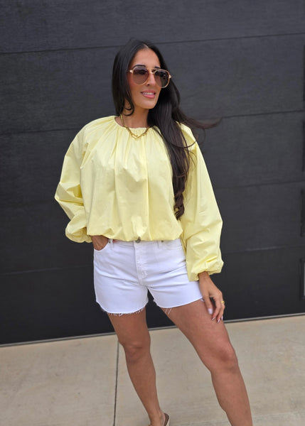 Love Beyond You Lemon Long Sleeve Top