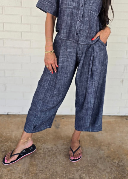 Always Right Linen Barrel Pant