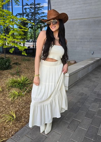 Sand Dune Cream Maxi Skirt