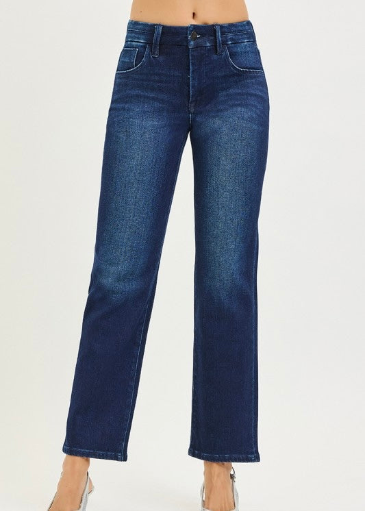 Rainey Mid Rise Ankle Straight Jean
